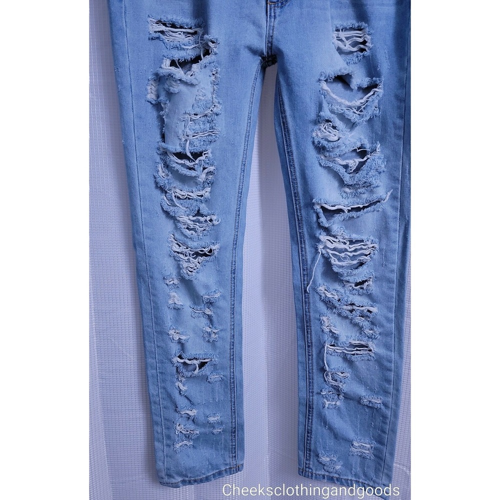Rag & Bone Boyfriend The Dre Thrasher Distressed Light Wash Jeans Womens size 28 - Picture 3 of 8